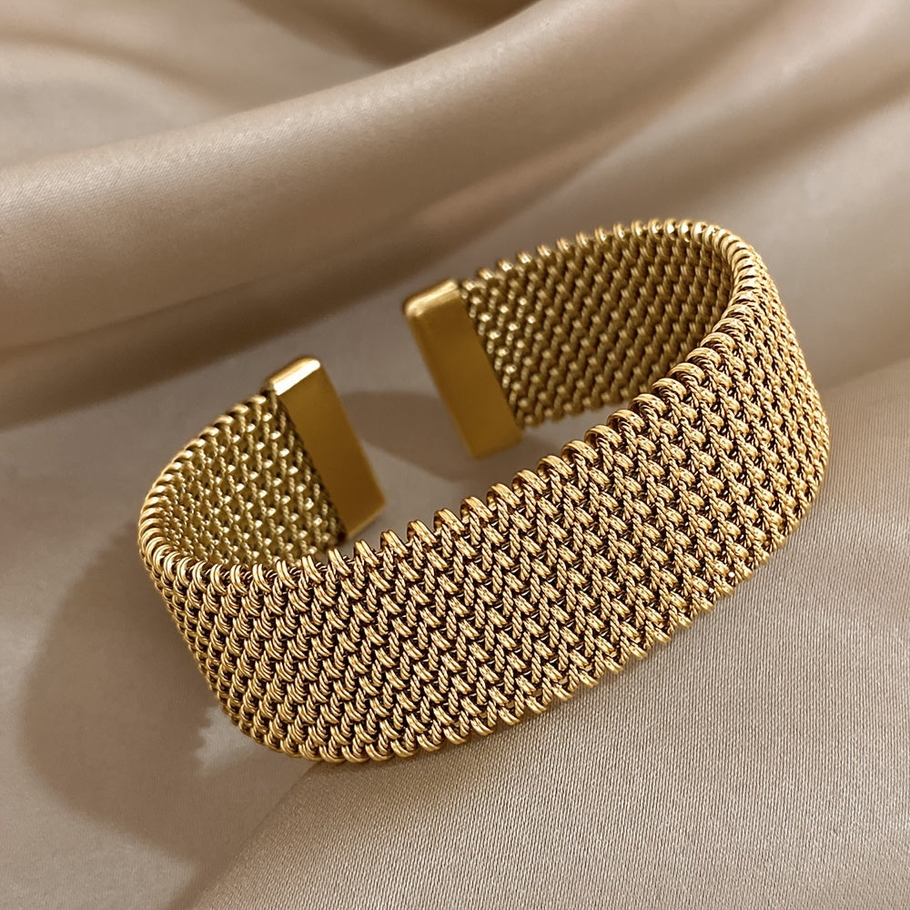 Ysaline™ | Bracelet en Acier Inoxydable Plaqué Or 18k