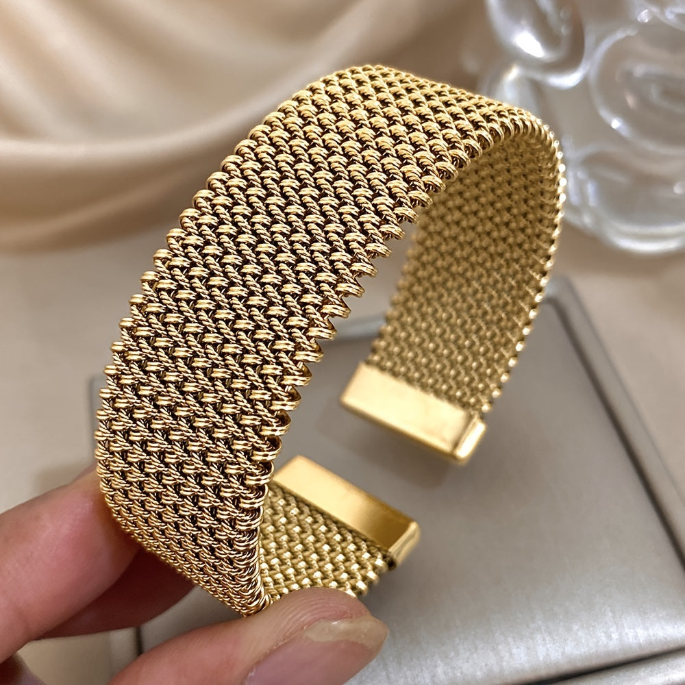 Ysaline™ | Bracelet en Acier Inoxydable Plaqué Or 18k