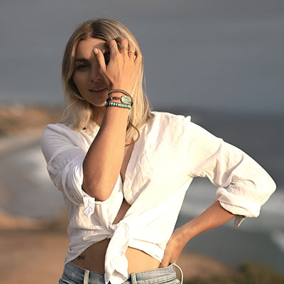 Moa™ | Bracelet guérisseur avec turquoise et jaspe