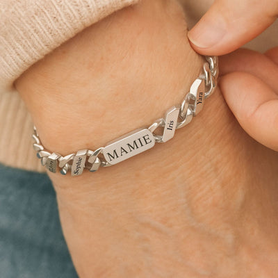 Chérilien™ | Bracelet Gravé pour Grand-Mère