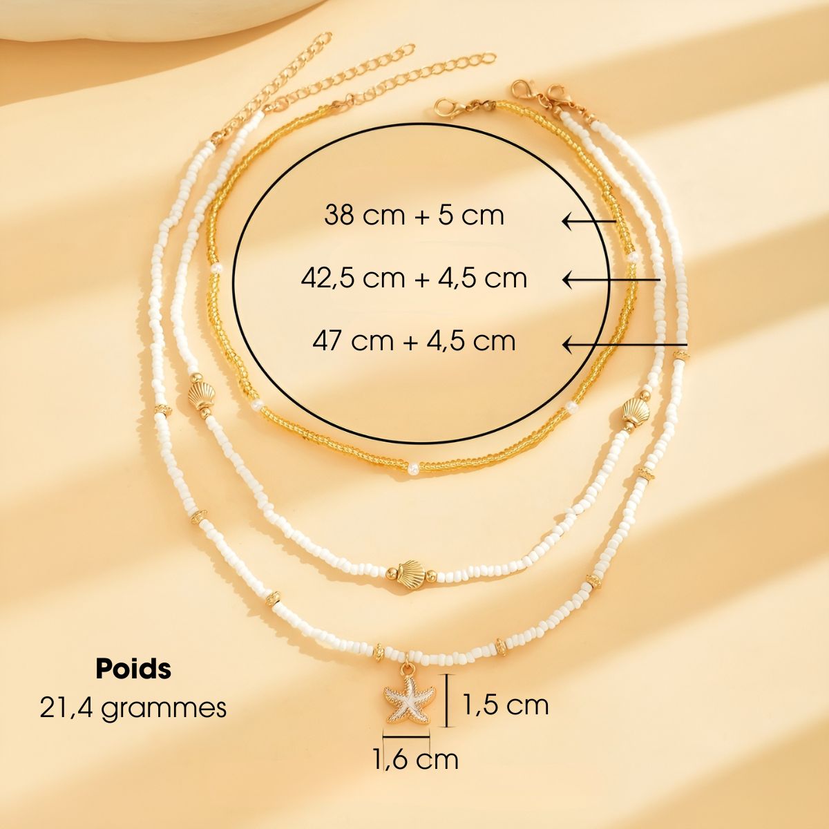 Maïa™ | Collier à 3 Rangs