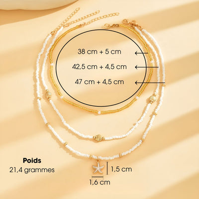Maïa™ | Collier à 3 Rangs