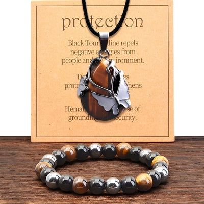 Isa™ | Ensemble Bracelet et Collier de Protection