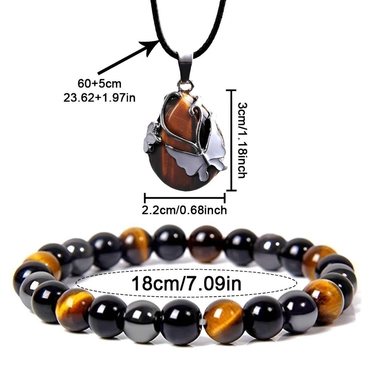 Isa™ | Ensemble Bracelet et Collier de Protection