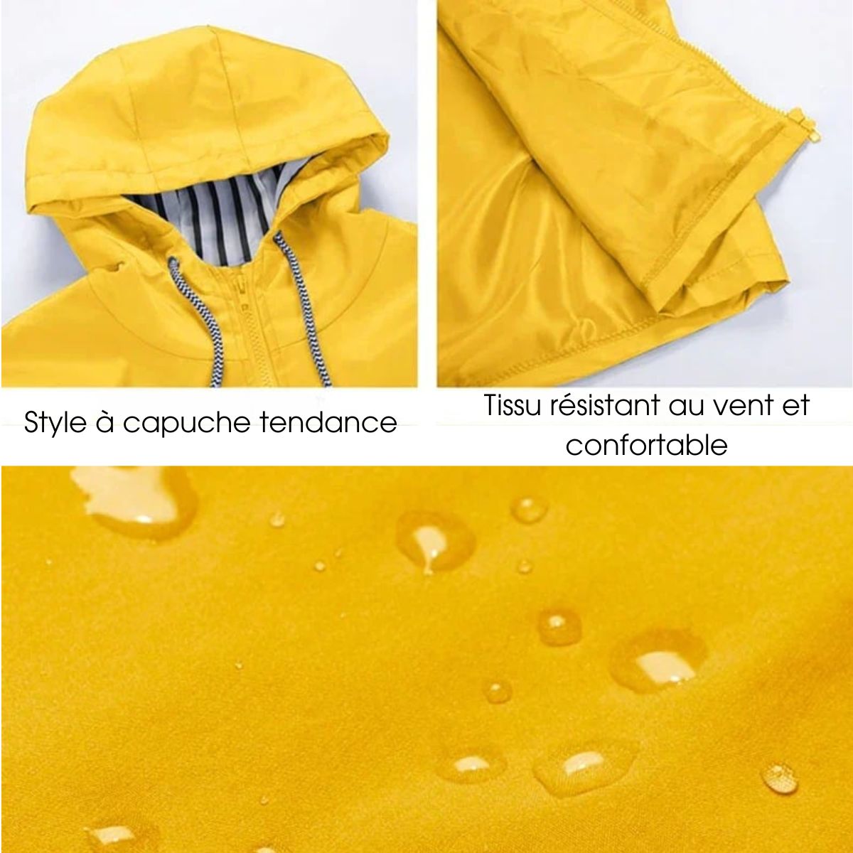 Amélie™ | Veste Imperméable et Coupe-vent