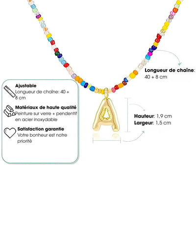 Enora™ | Collier de Perles de Riz Colorées
