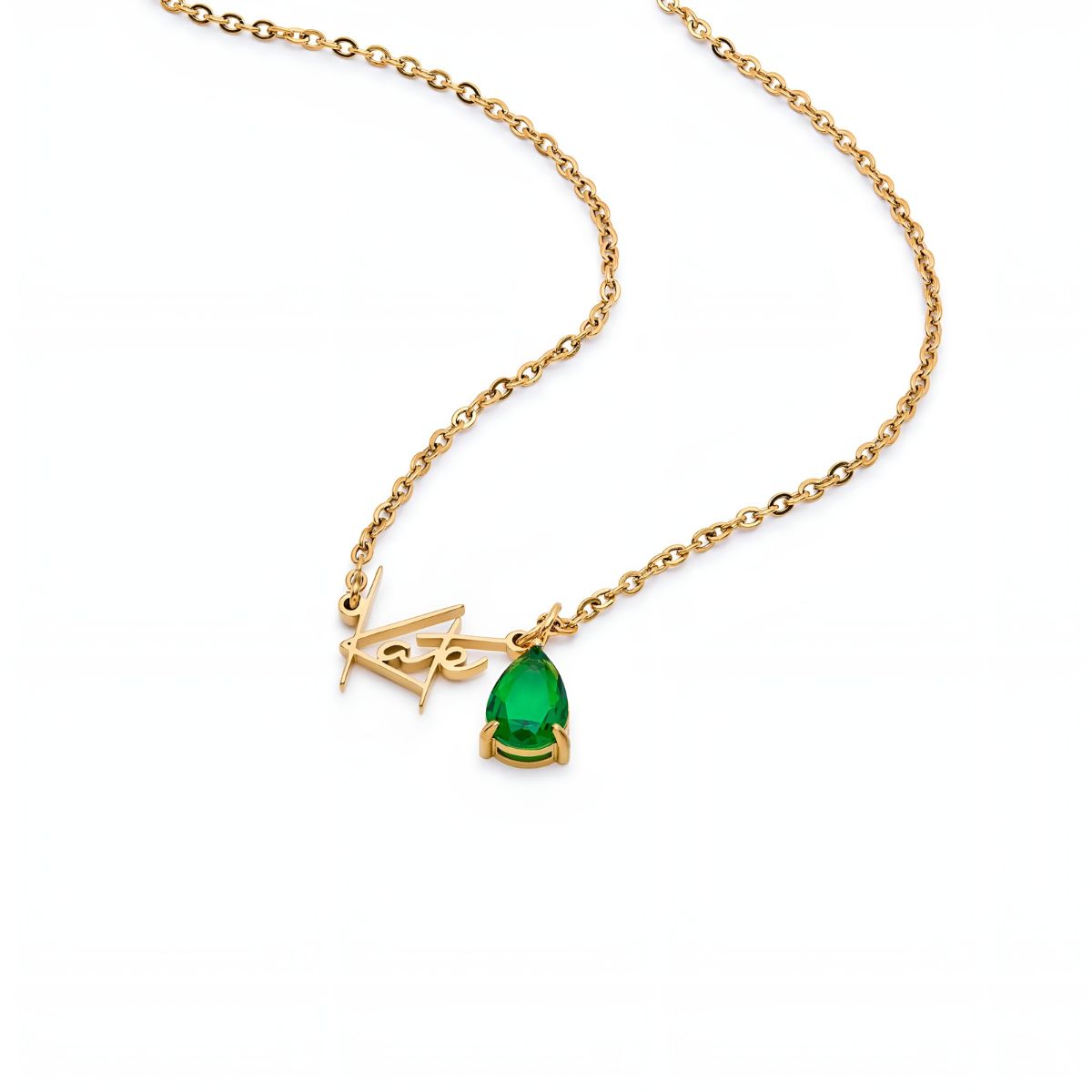 Céleste™ | Collier Prénom & Pierre de Naissance