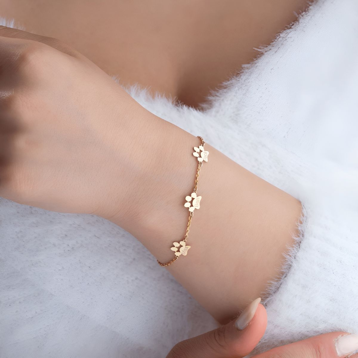 Chéripatte™ | Bracelet avec Patte Gravée