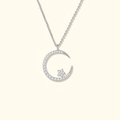 Lunéria™ | Collier Lune et Étoiles