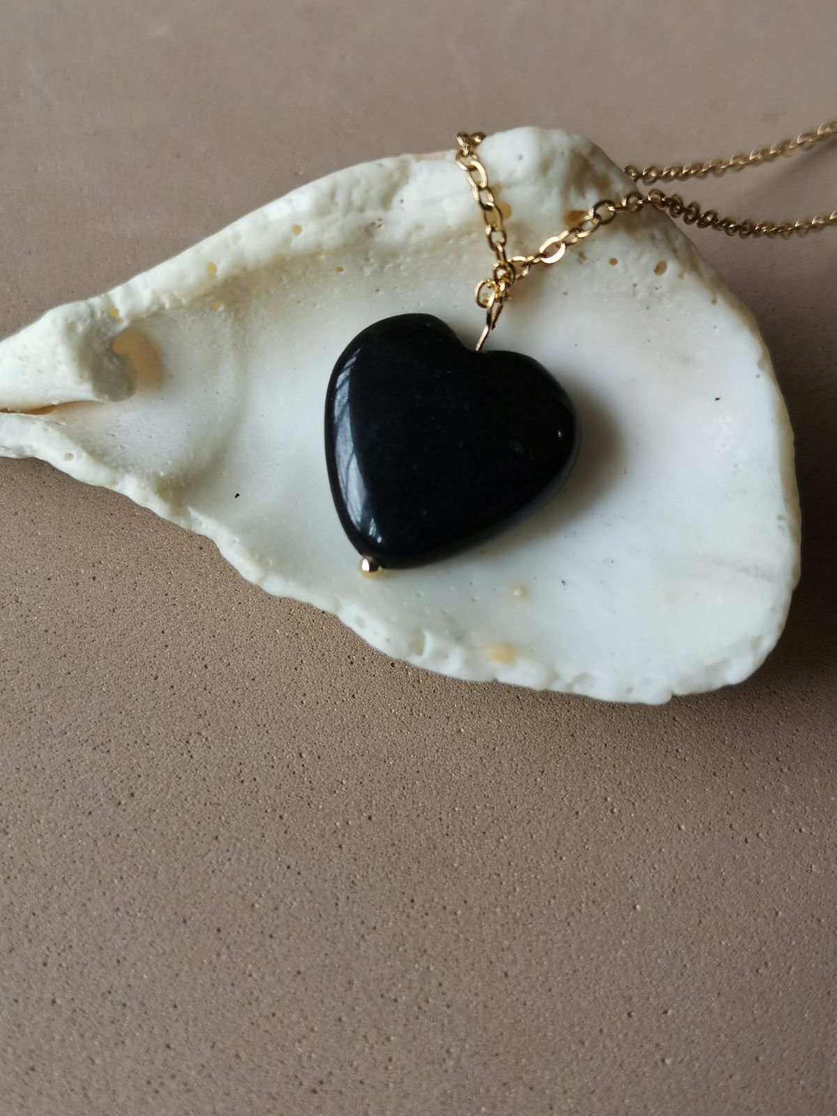 Zélie™ | Collier Coeur Onyx Noir