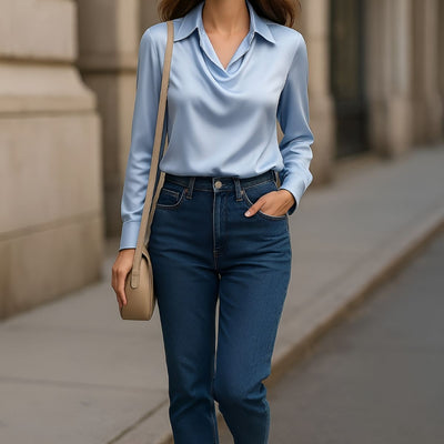 Mahaut™ | Blouse Élégante en Satin