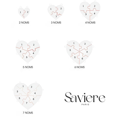 Unisson™ | Collier Puzzle Cœur