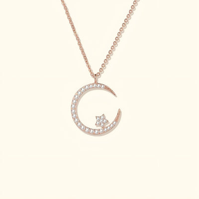 Lunéria™ | Collier Lune et Étoiles