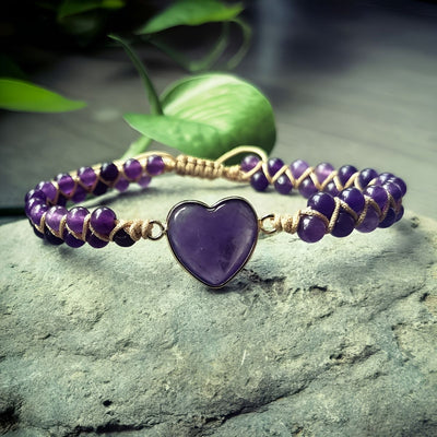 Zénaïde™ | Bracelet Ajustable Boho-Chic pour le Chakra du Cœur