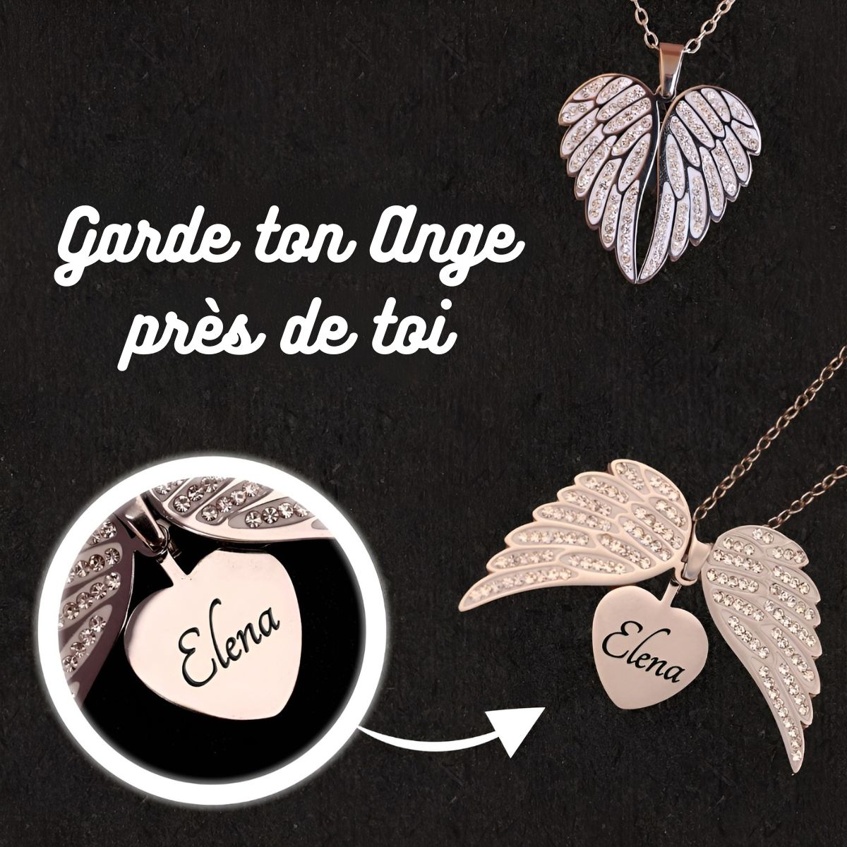 Cœurange™ | Collier Gravé de Souvenir Éternel