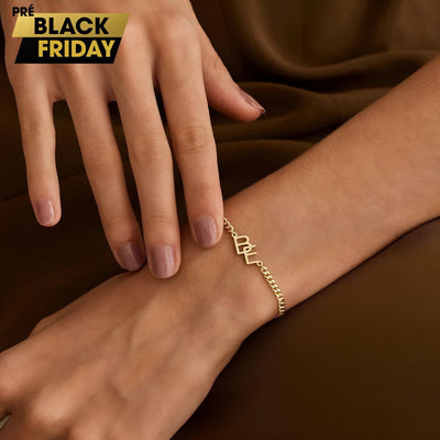 Liaison™ | Bracelet Initiales Entrelacées