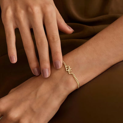 Liaison™ | Bracelet Initiales Entrelacées