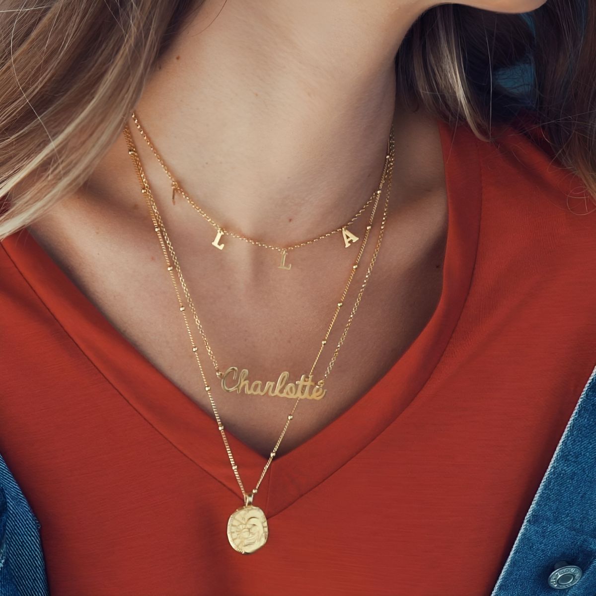 Coeurlia™ | Collier personnalisé fait main avec prénom
