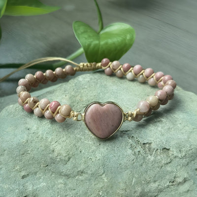 Zénaïde™ | Bracelet Ajustable Boho-Chic pour le Chakra du Cœur