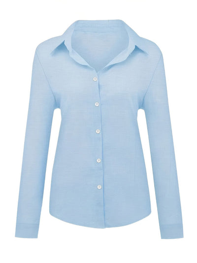 Michèle™ | Chemise en Lin à Manches Longues