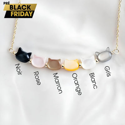 Miaura™ | Collier avec Pierre Précieuse en Forme de Chat