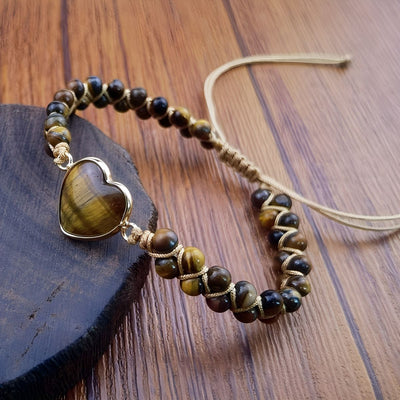 Zénaïde™ | Bracelet Ajustable Boho-Chic pour le Chakra du Cœur