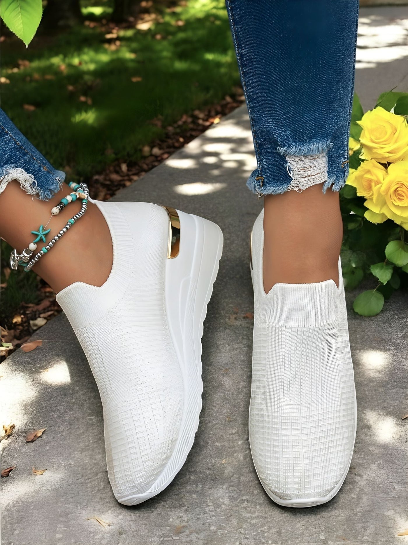 Thalia™ | Baskets Confortables à Semelles en Maille