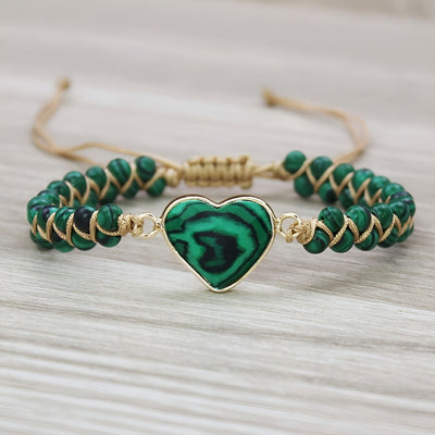 Zénaïde™ | Bracelet Ajustable Boho-Chic pour le Chakra du Cœur